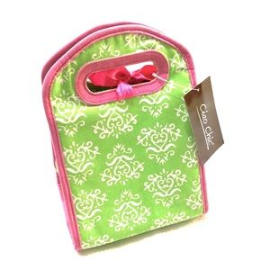 Patterned Denim Insulated Lunch Bag. NWT